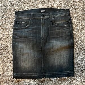 Hudson Charcoal Denim Skirt